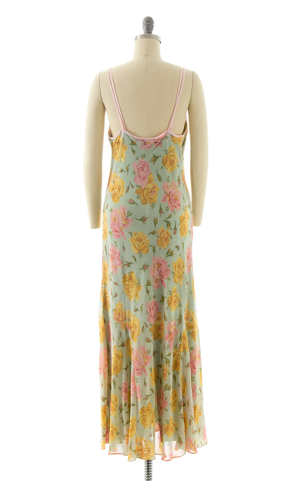2000s BETSEY JOHNSON Rose Bias Cut Slip Dress | x-small/small