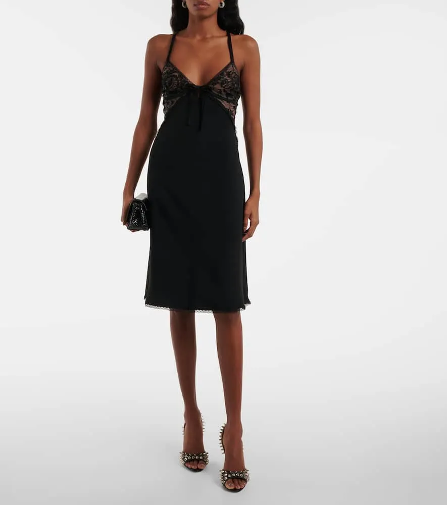 Alessandra Rich Satin slip dress