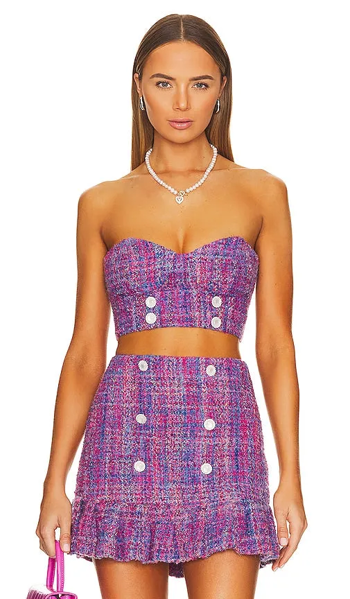 ASSIGNMENT Marseille Bustier Top in Purple