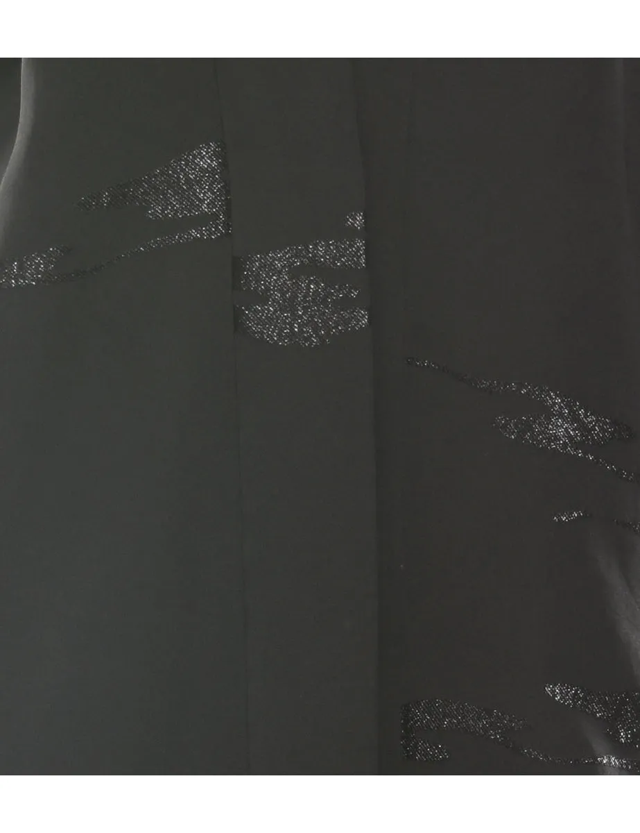 Black Cropped Kimono - S