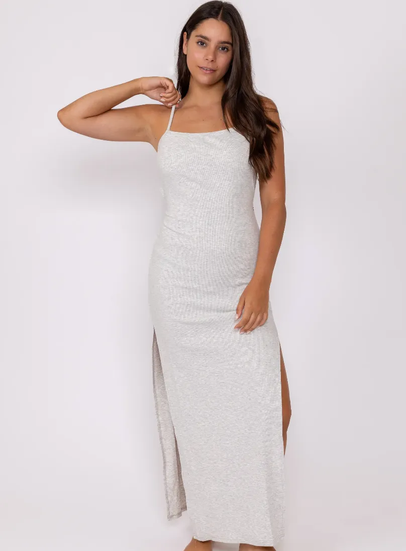 Clara Slip Dress- Light Grey