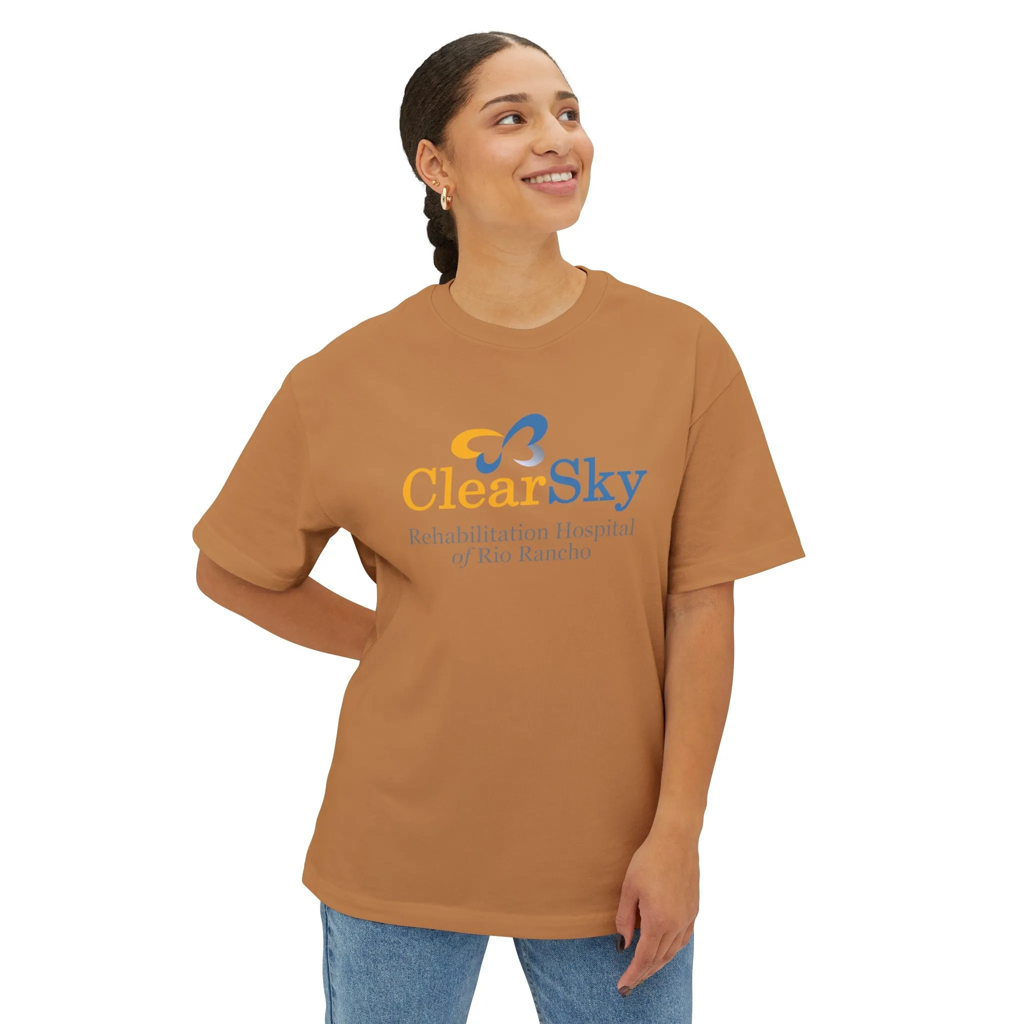 ClearSky Rehabilitation Hospital [Rio Rancho] [Front/Back Logo] | Unisex Oversized Boxy Tee