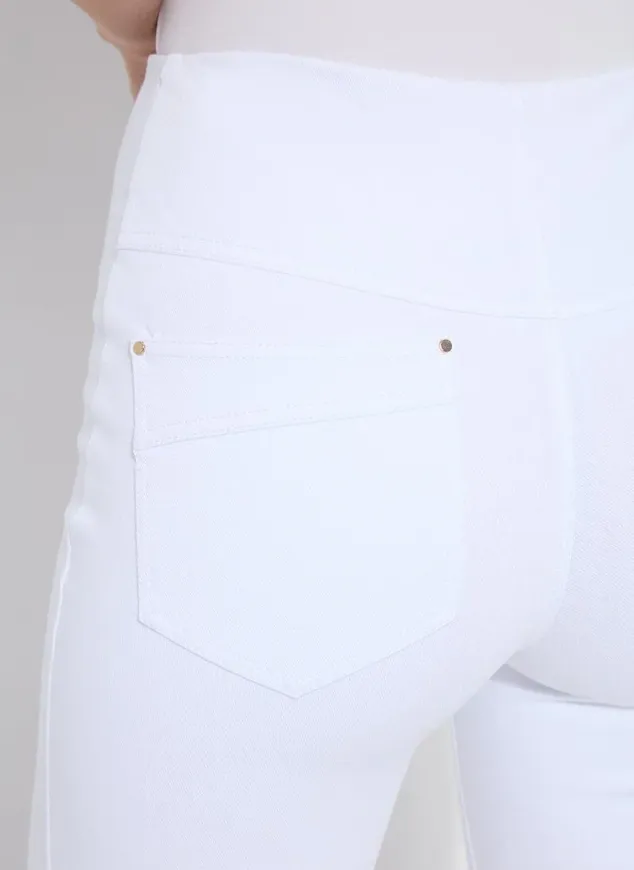 Dara Seamed Hem Crop Denim (25" inseam)