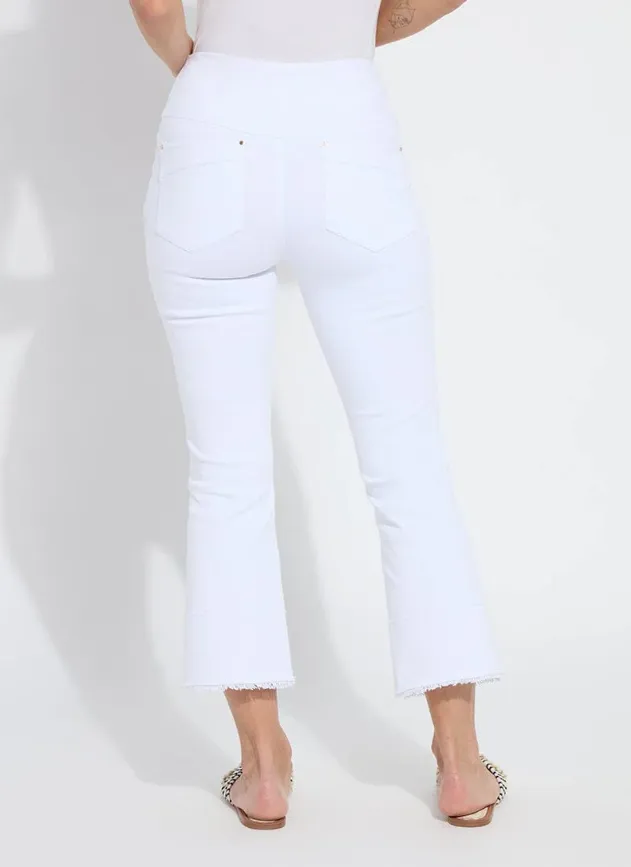 Dara Seamed Hem Crop Denim (25" inseam)