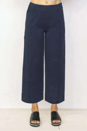 Denim Wash Knit Flood Pant