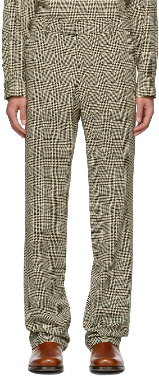 Dries Van Noten Multicolor Houndstooth Trousers