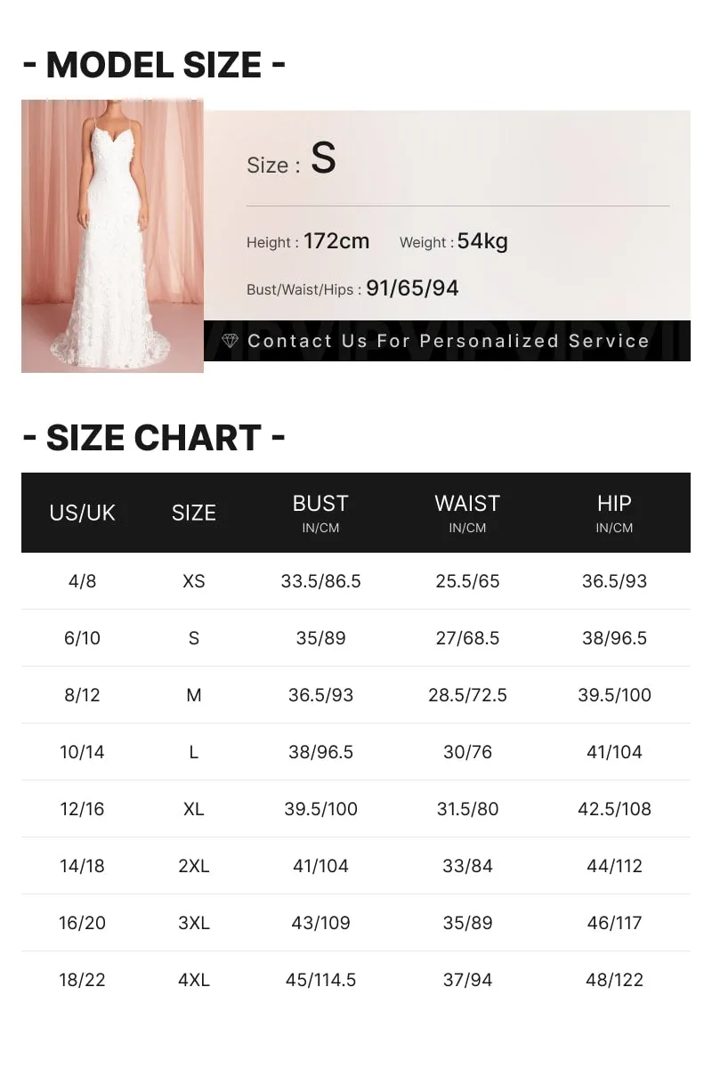 Flower Embroidered Wedding Dress V-Neck A-Line Applique