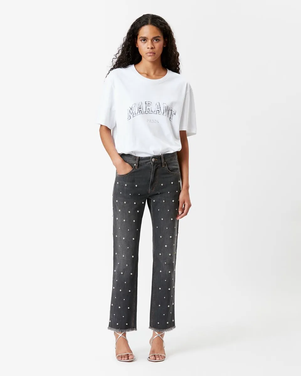 Isabel Marant Dulano Denim Trousers - Faded Black
