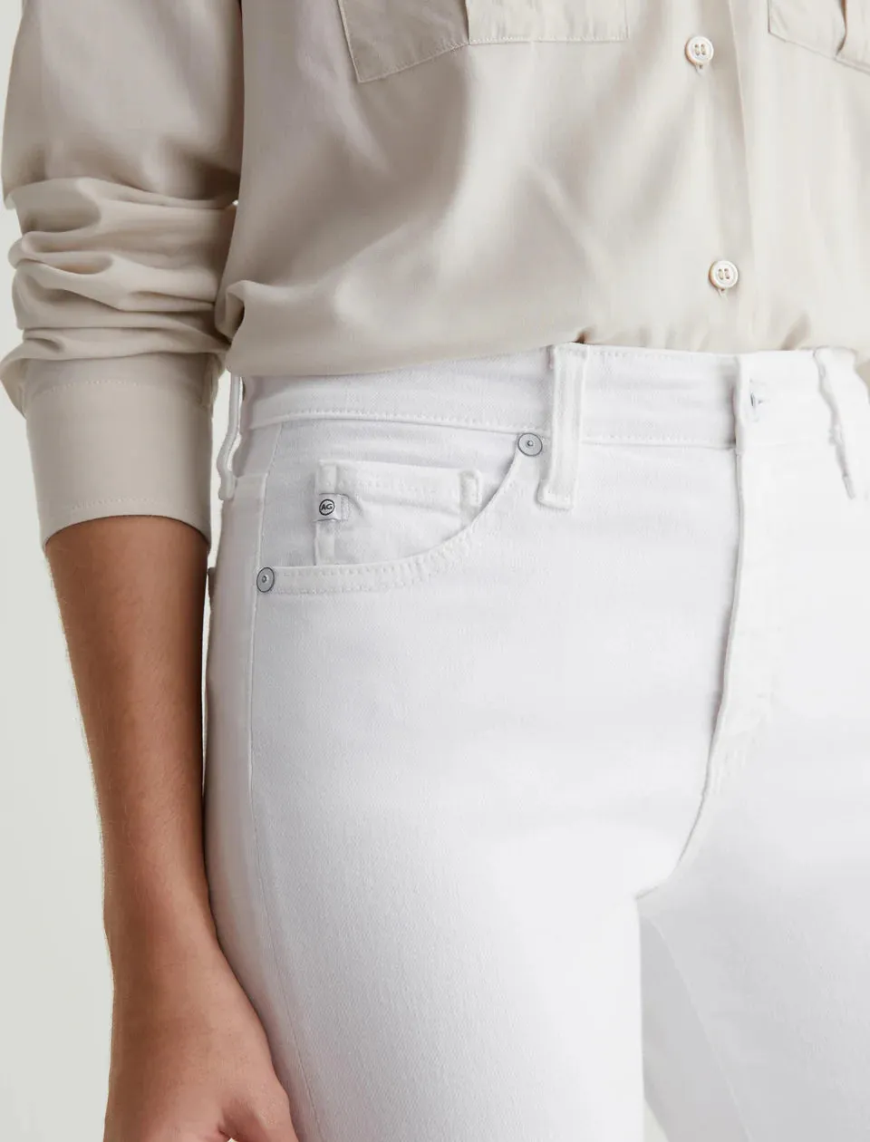 Mari Crop Mid-Rise Slim Straight Jeans
