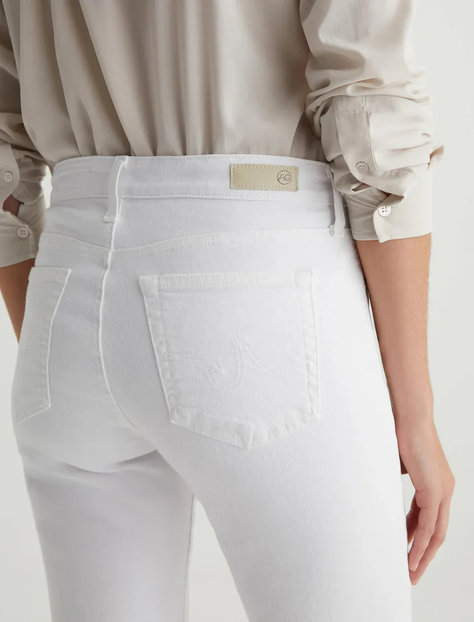 Mari Crop Mid-Rise Slim Straight Jeans