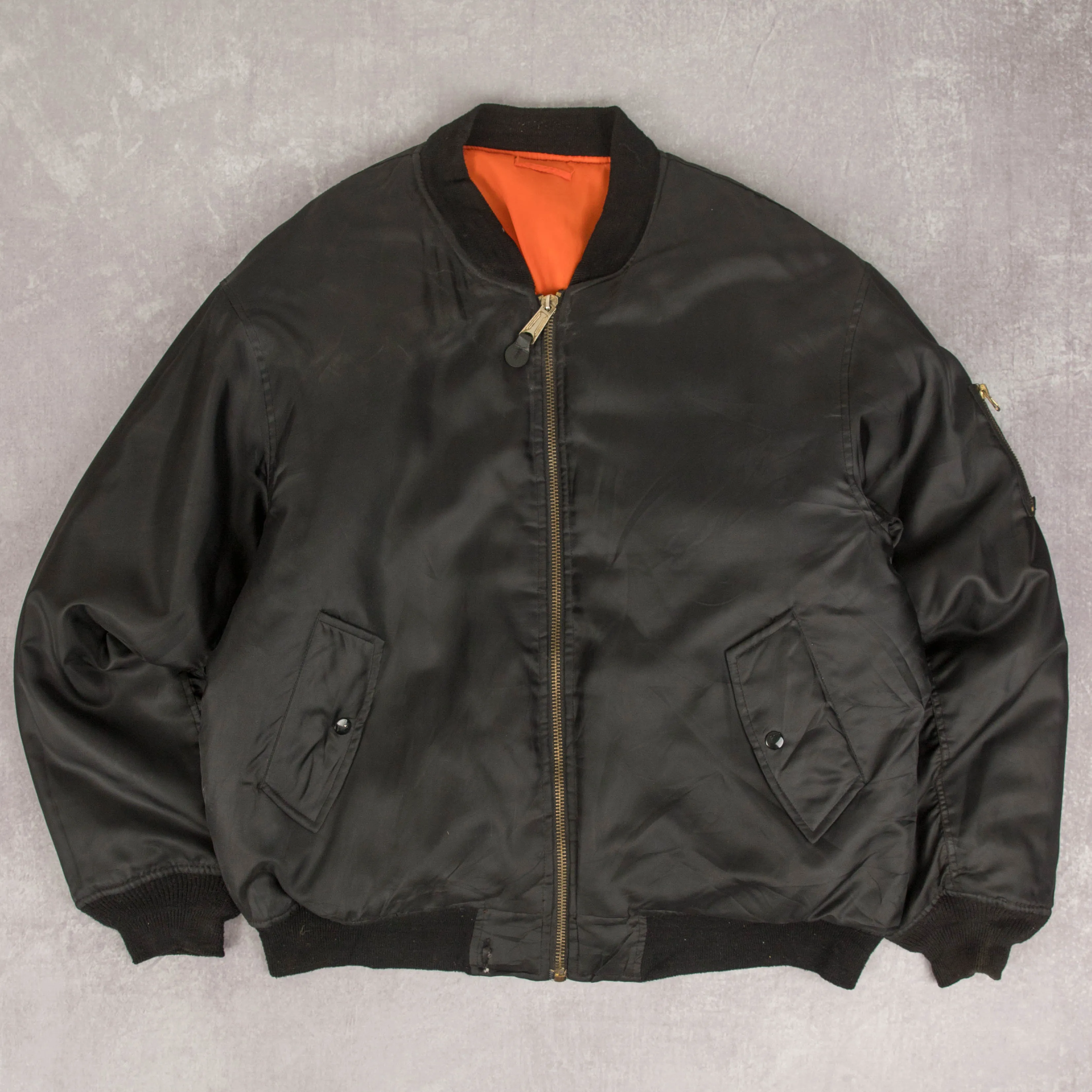 MEN'S VINTAGE 1990S REVERSIBLE BOMBER JACKET - X-LARGE