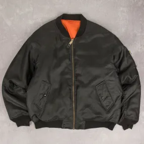 MEN'S VINTAGE 1990S REVERSIBLE BOMBER JACKET - X-LARGE