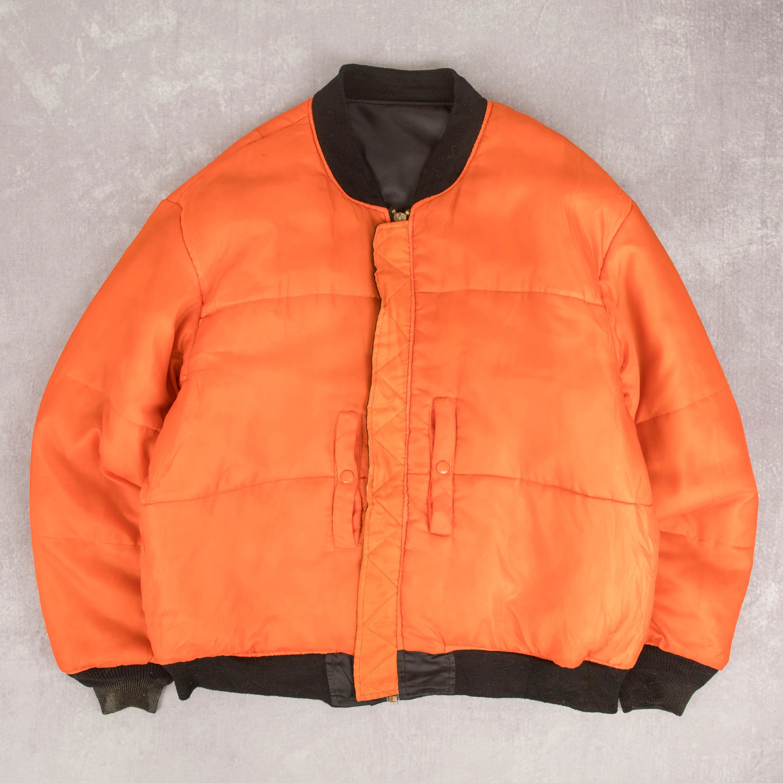 MEN'S VINTAGE 1990S REVERSIBLE BOMBER JACKET - X-LARGE