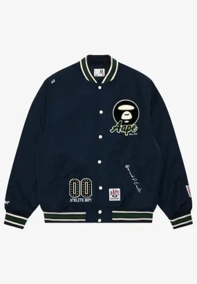 Moonface Logo Varsity Bomber Jacket