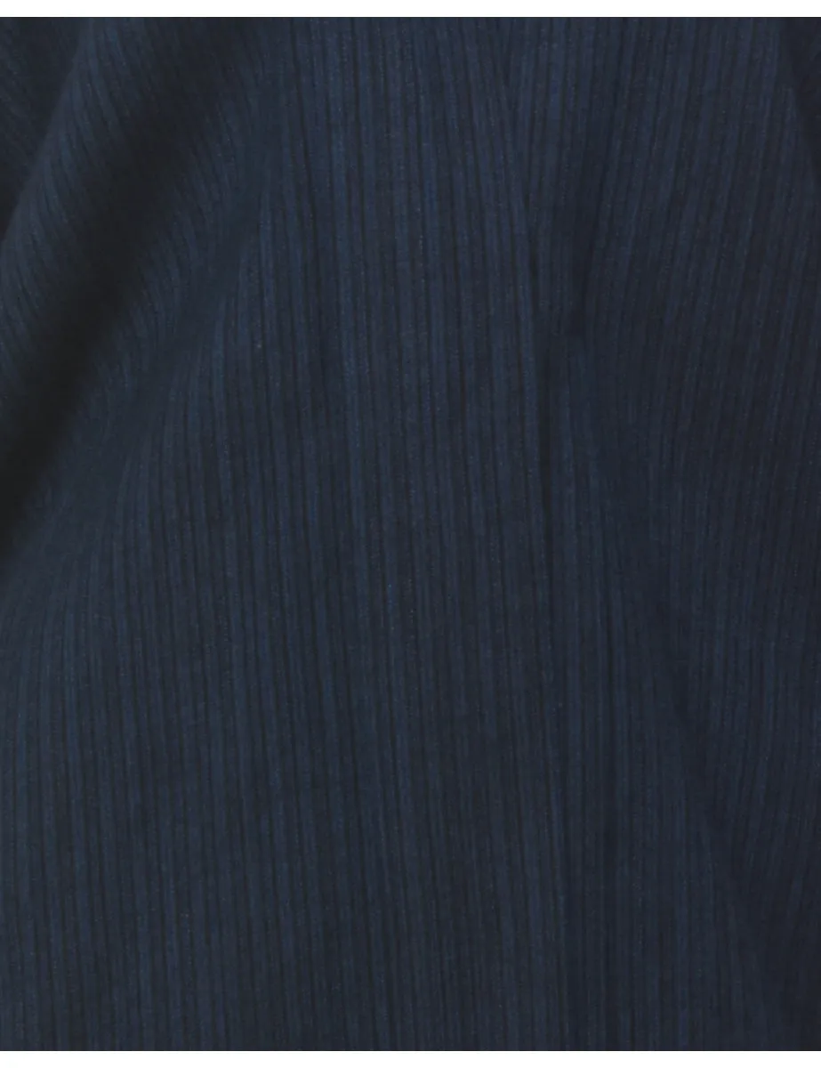 Navy Cropped Kimono - XXL