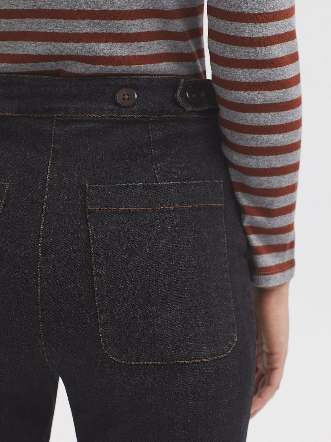 Nice Things Denim Dark Gris Pants