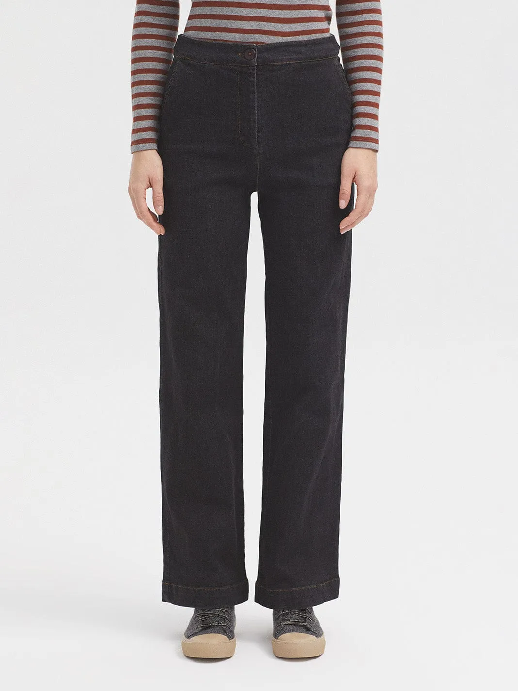 Nice Things Denim Dark Gris Pants