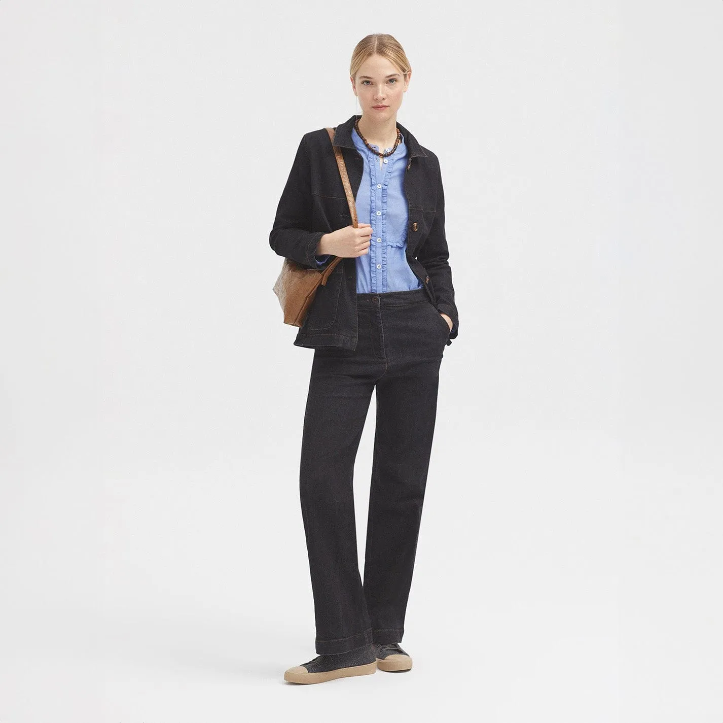 Nice Things Denim Dark Gris Pants