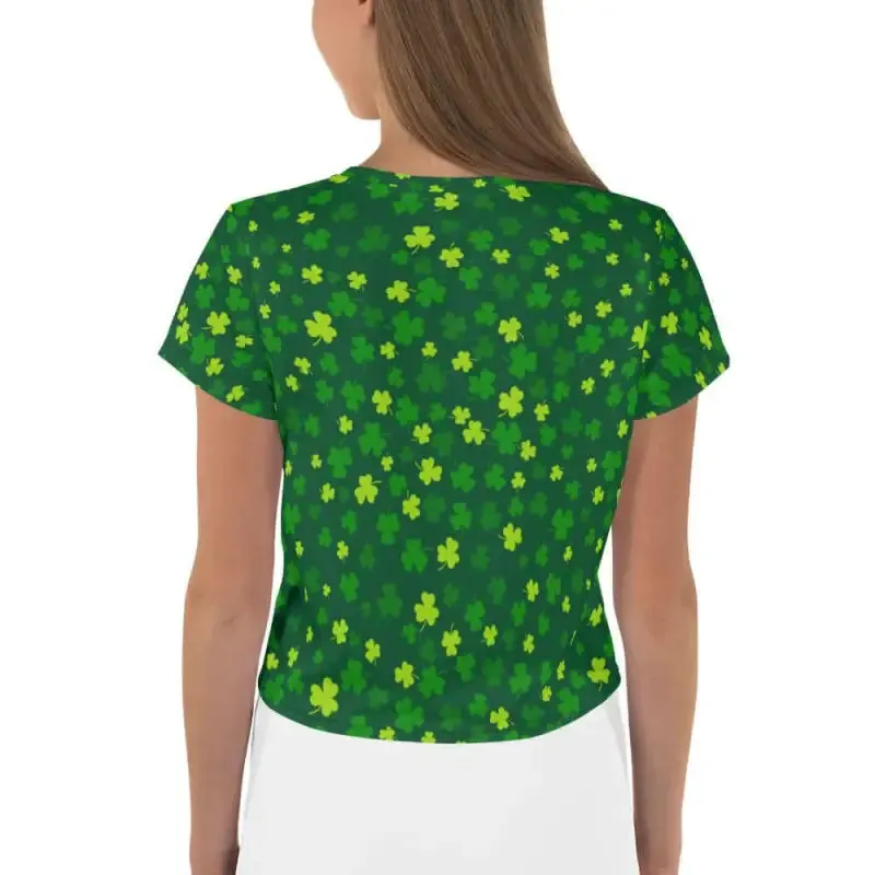 Shamrock Crop Tee for Luckier Days than Your Average Leprechaun
