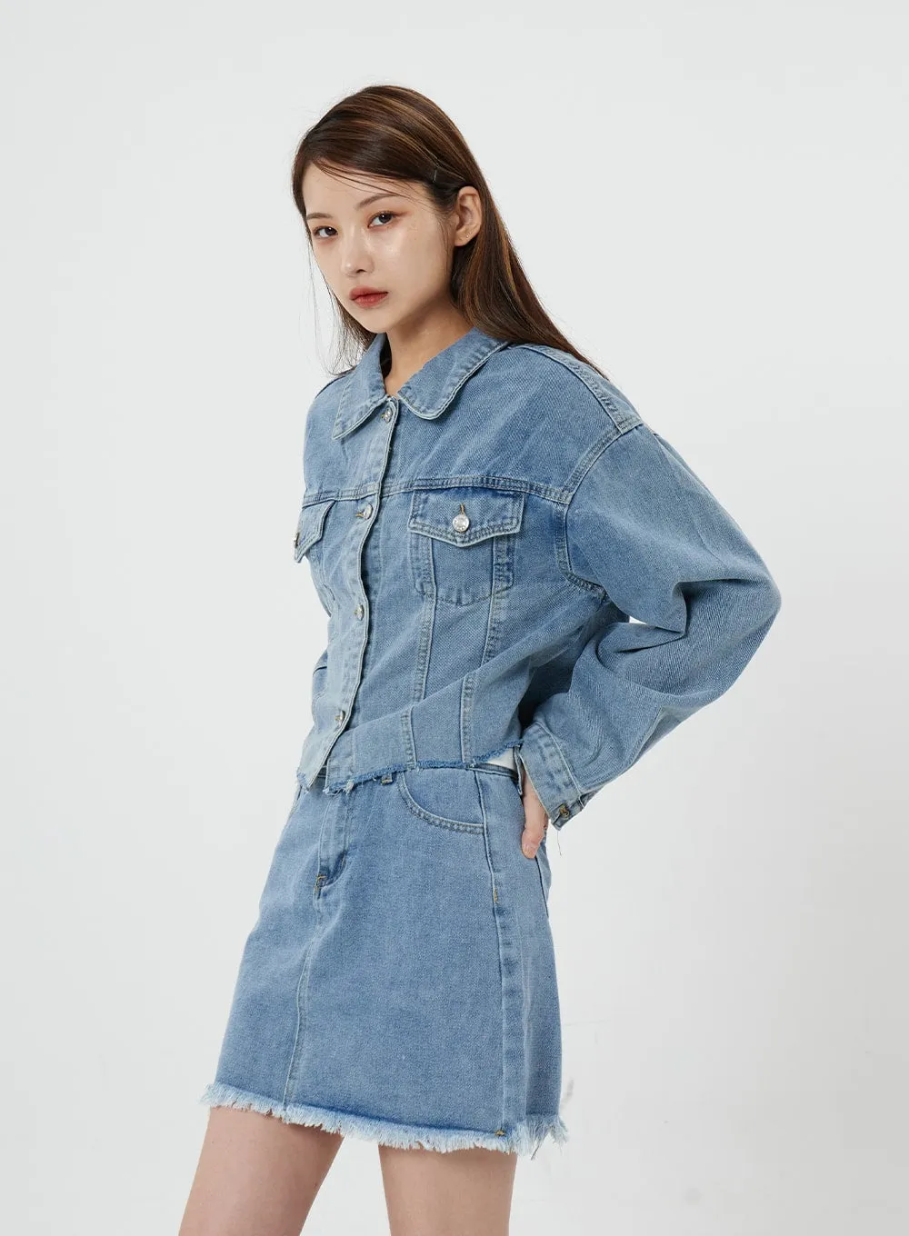 Sienna Crop Jeans Jacket CS21