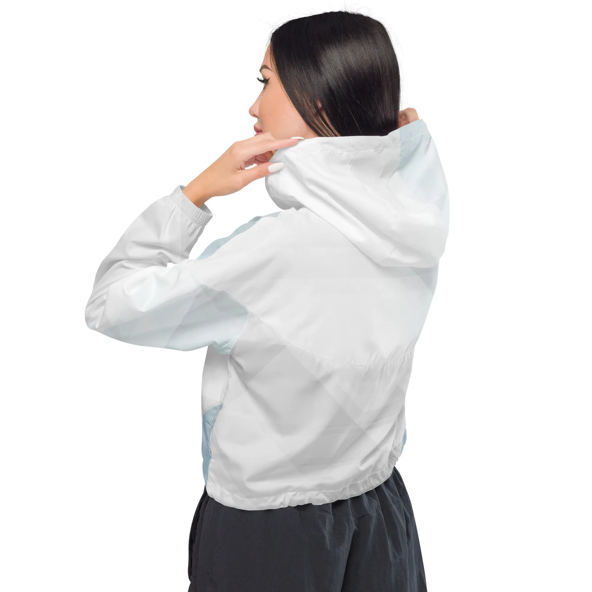 Sky-Blue Summer Women’s cropped windbreaker