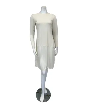Slimit 41" Ivory/Ivory Long Sleeve Shell Slip Adjustable Neck