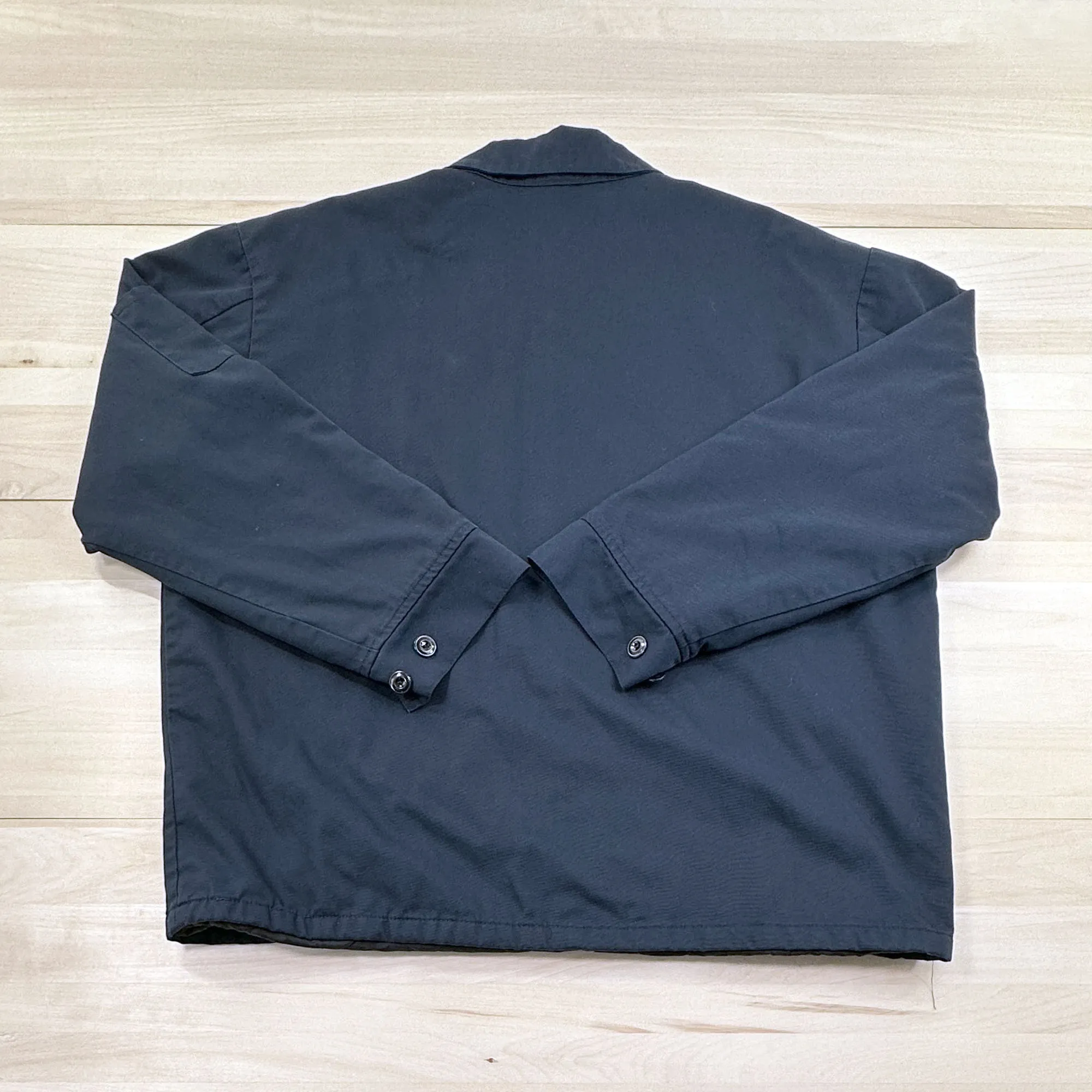 Worn Cintas Men's Blue Mechanic Work Jacket - Large